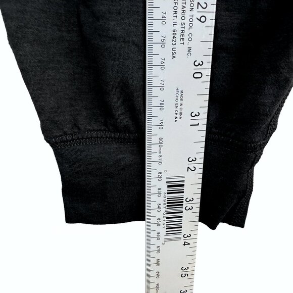 VUORI Lux Henley Jumpsuit Black Long Sleeve Drawstring M/L Athleisure Loungewear - Picture 9 of 11